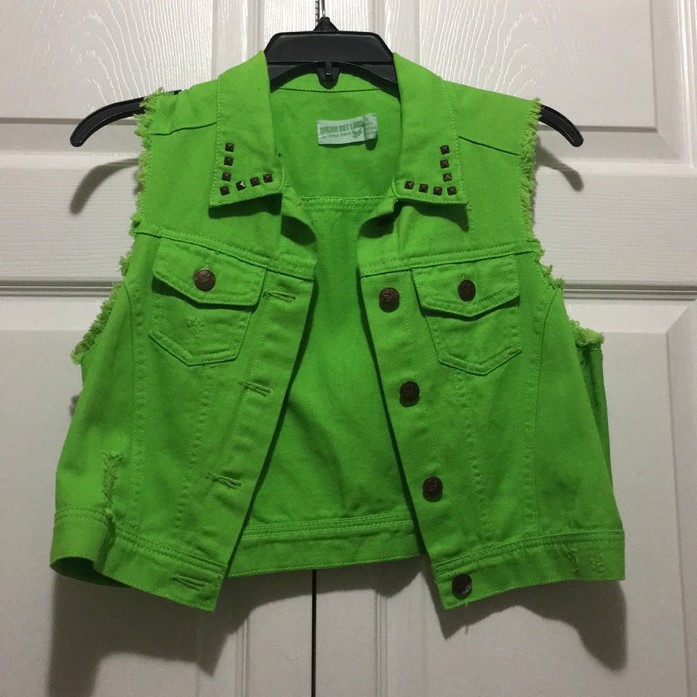💚Lime Green Vest